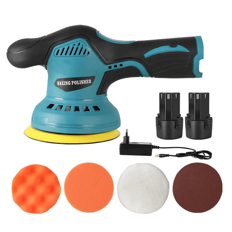 21V Cordless Car Polisher, Ausgestattet mit 2 Lithiumbatterien, 23 Zubehörteilen, kompatibel mit Makita-Akkus, geeignet für Auto-Schönheitspflege, Autolack-Wachsen