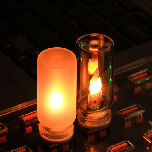 USB-Ambientelampe mit realistischer Flamme