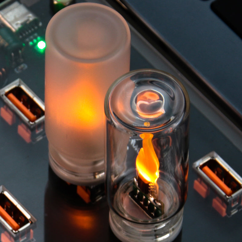 USB-Ambientelampe mit realistischer Flamme
