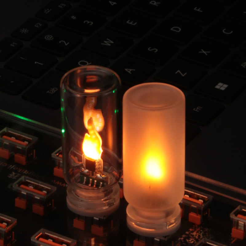 USB-Ambientelampe mit realistischer Flamme