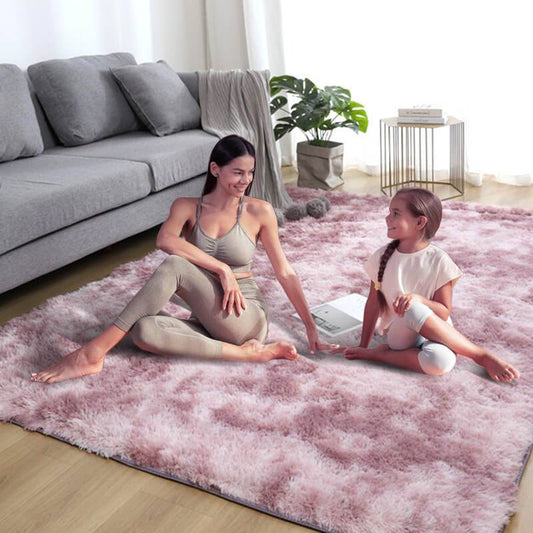 Plüschbodenmatte Dekorativer Teppich, Moderner Bodenbelag für Wohnzimmer Schlafzimmer Wohnkultur, Raumdekoration