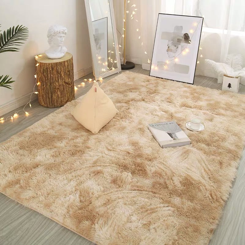 Plüschbodenmatte Dekorativer Teppich, Moderner Bodenbelag für Wohnzimmer Schlafzimmer Wohnkultur, Raumdekoration