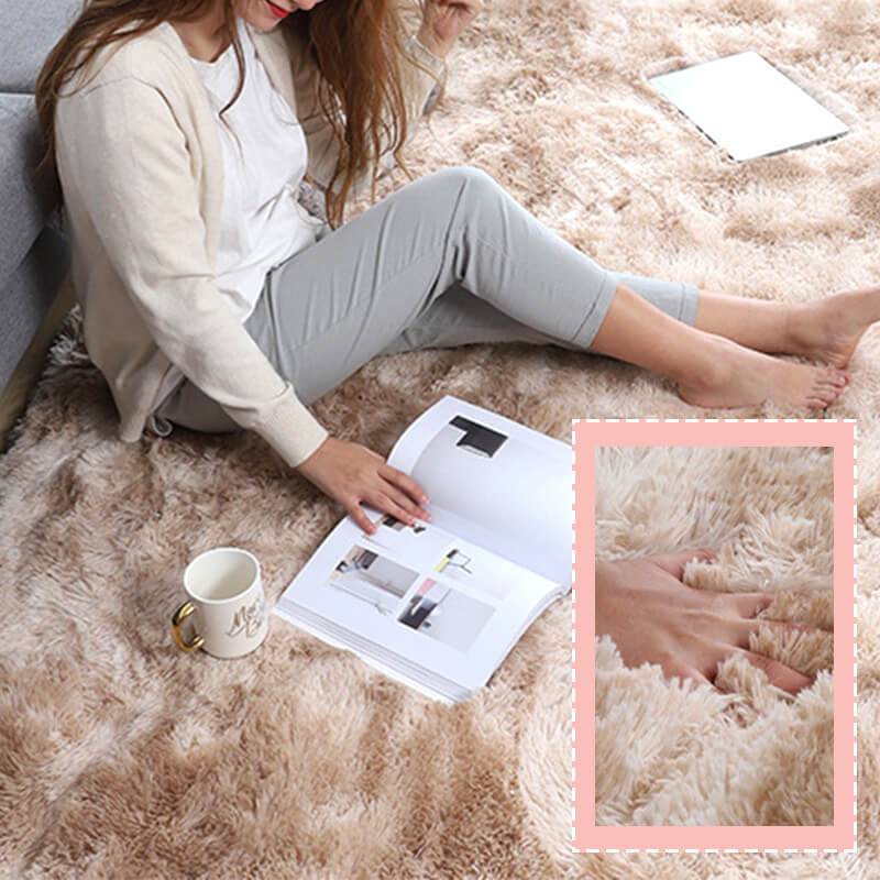 Plüschbodenmatte Dekorativer Teppich, Moderner Bodenbelag für Wohnzimmer Schlafzimmer Wohnkultur, Raumdekoration
