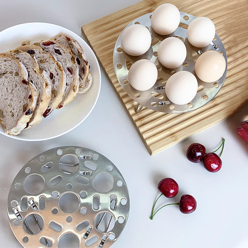 🎁1Dankeschön-Angebot: Zwei zum Preis von einem💥Silberner Edelstahl-Dämpfeinsatz mit Ständer zum Kochen