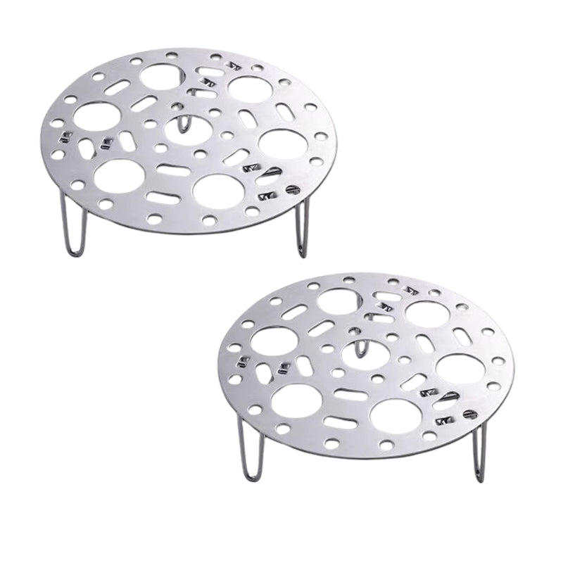 🎁1Dankeschön-Angebot: Zwei zum Preis von einem💥Silberner Edelstahl-Dämpfeinsatz mit Ständer zum Kochen