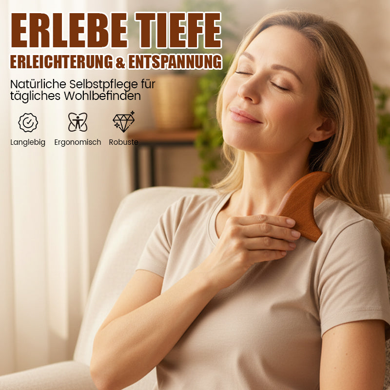 Holzkamm für Kopfhautmassage