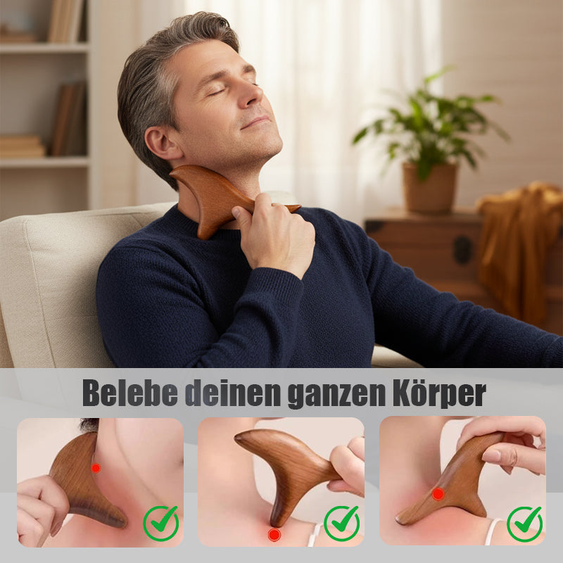 Holzkamm für Kopfhautmassage