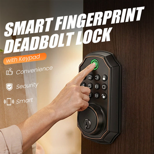 🔥Solange der Vorrat reicht 50% Rabatt!🎉Intelligentes Fingerabdruck-Riegelschloss mit Tastatur