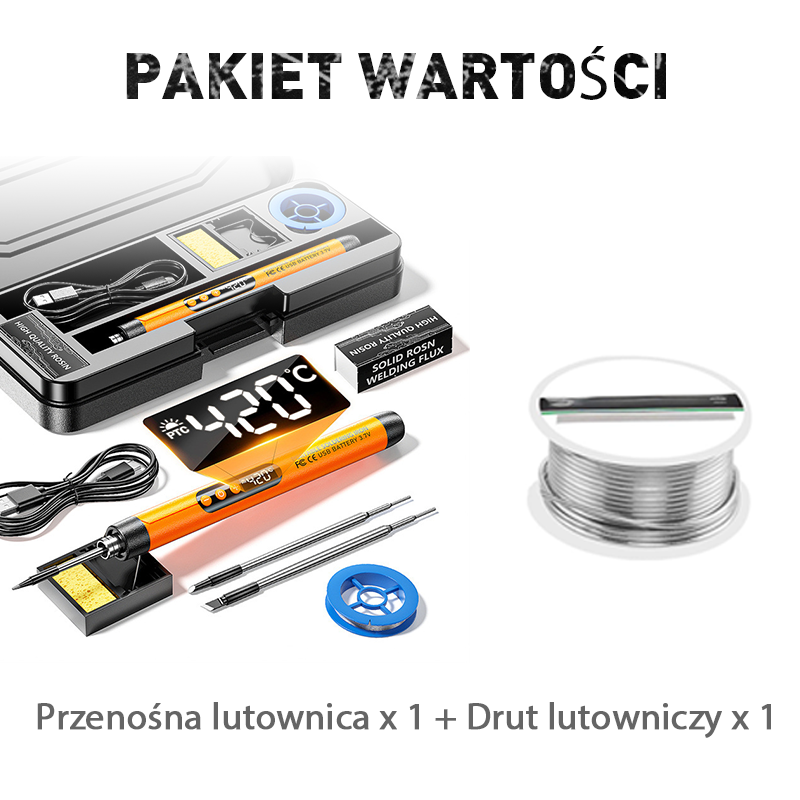 Tragbarer USB-Lötkolben, wiederaufladbar