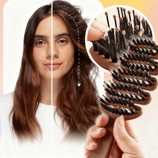 Sanfte Kopfhautmassage – Natürliches Volumenhaarkamm