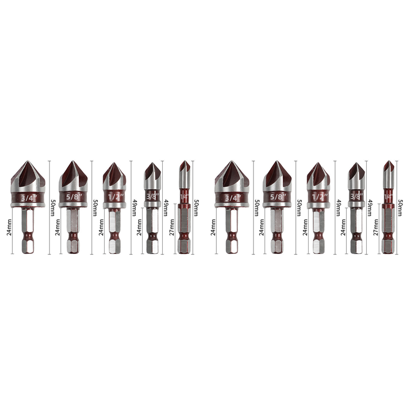 🛠️Jetzt 50 % Rabatt! 🔩 Senkbohrer-Set für Holzbearbeitung 5-teilig – Saubere, bündige Löcher, langlebig und zeitsparend ⚙️