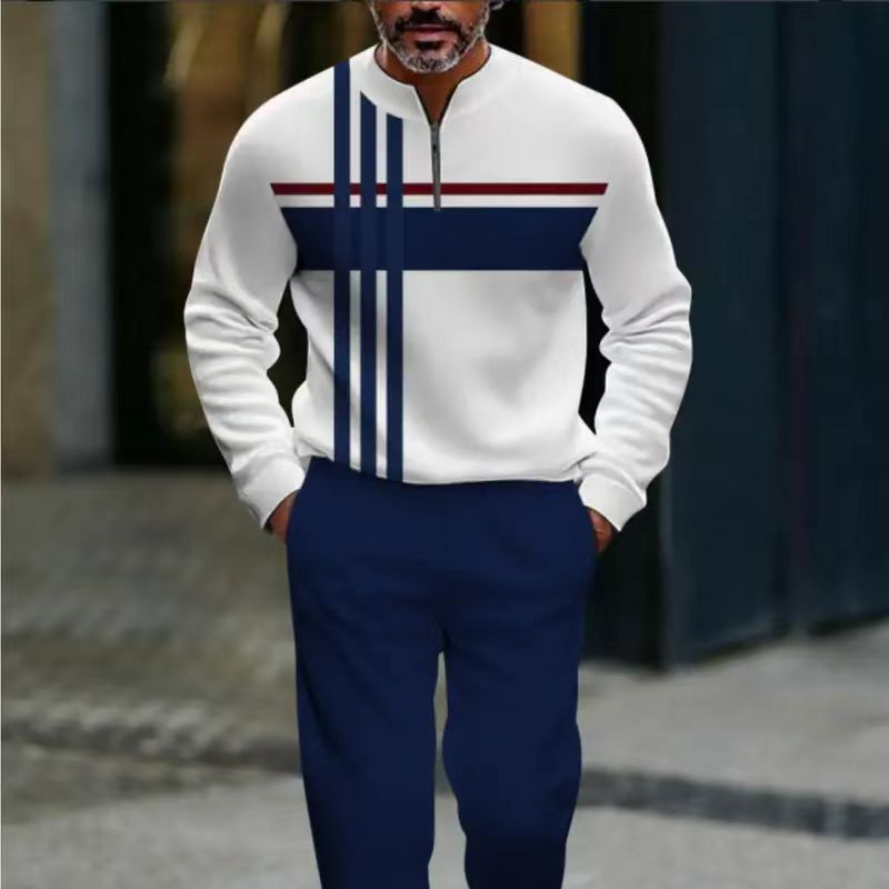 👕 50% RABATT! ⌛ Herren-Set: Pullover mit Grafischem Druck & Hose – Lässiger Street-Style, Bequemer Schnitt & Vielseitig 👖