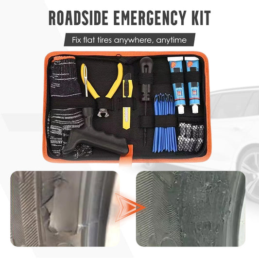 Tragbares Reifenreparatur-Set für die Pannenhilfe am Straßenrand