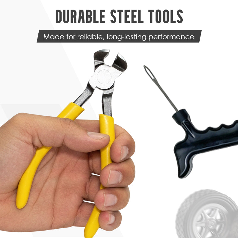 Tragbares Reifenreparatur-Set für die Pannenhilfe am Straßenrand