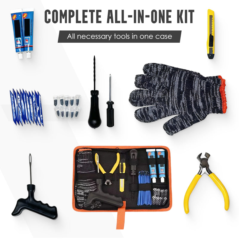 Tragbares Reifenreparatur-Set für die Pannenhilfe am Straßenrand