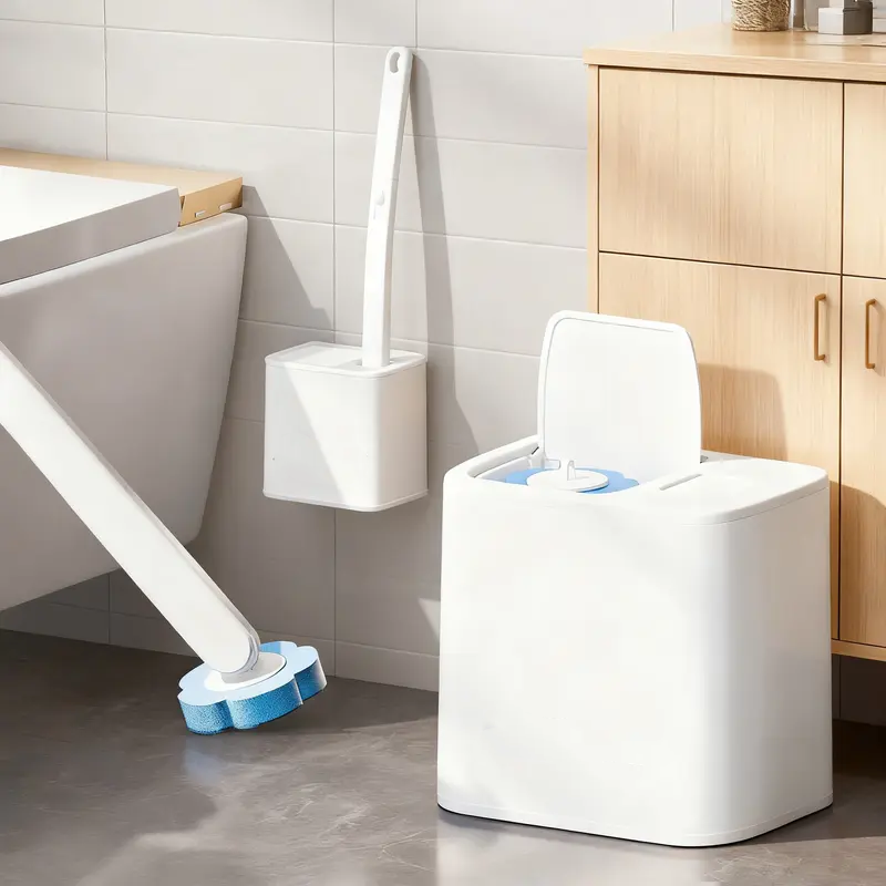 Einweg-Toilettenbürsten-Set mit 18 Ersatzbürsten