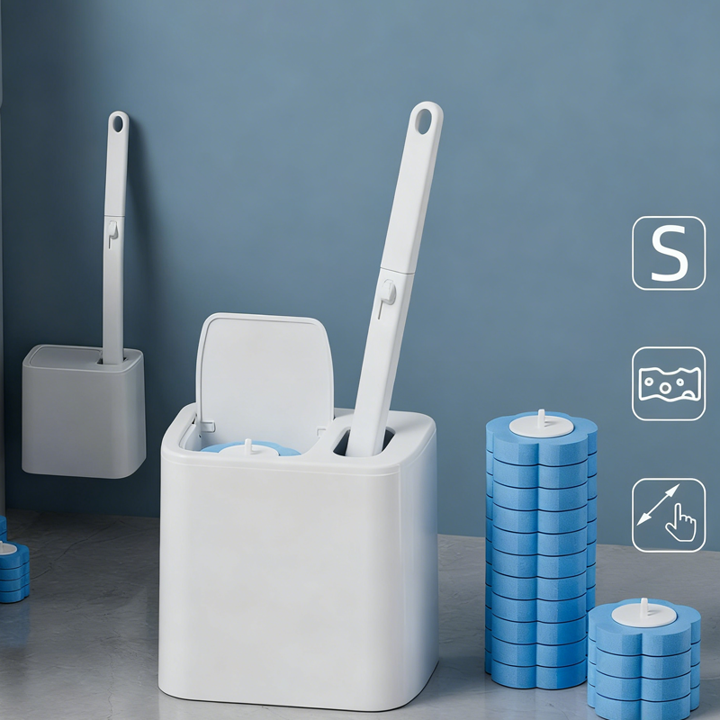 Einweg-Toilettenbürsten-Set mit 18 Ersatzbürsten