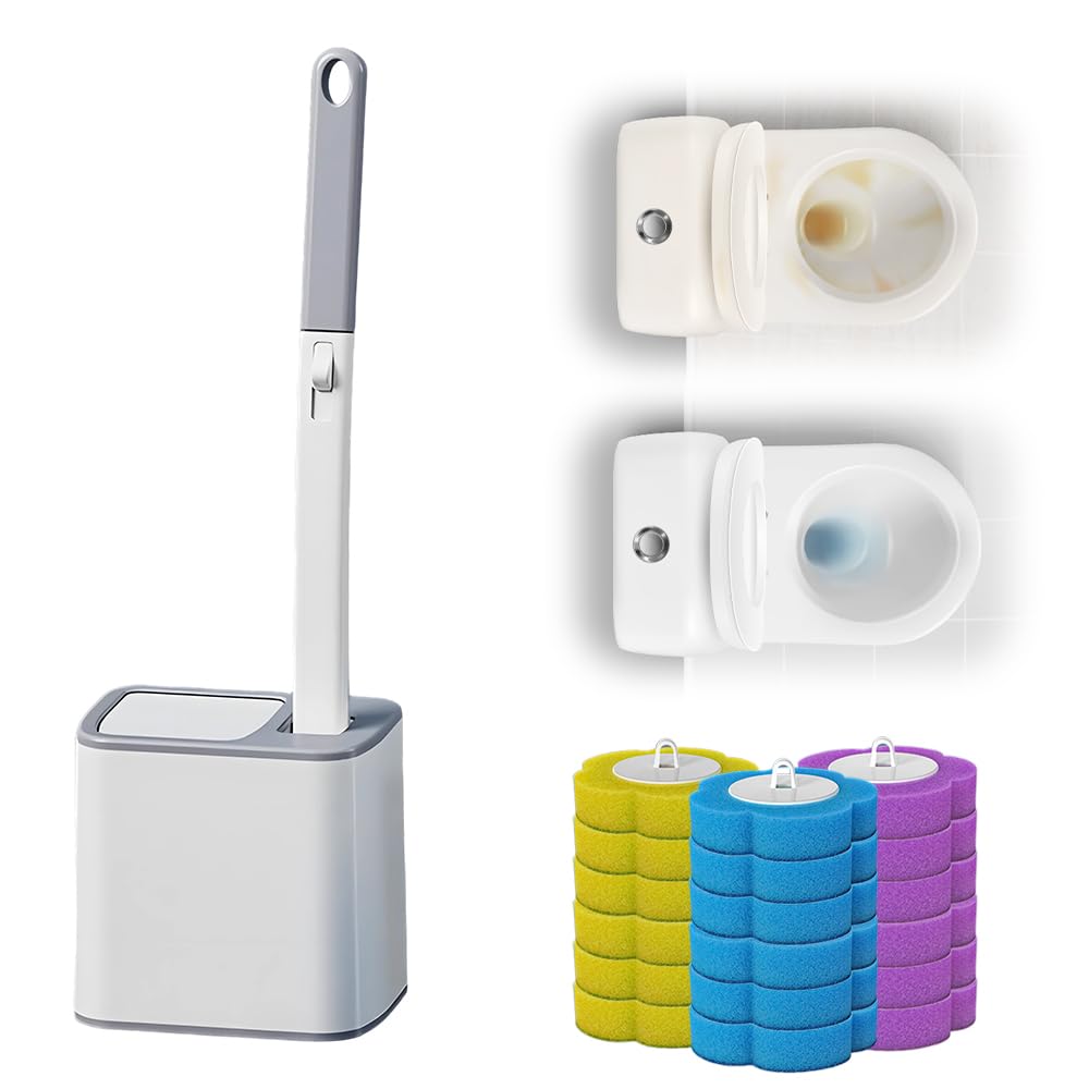 Einweg-Toilettenbürsten-Set mit 18 Ersatzbürsten