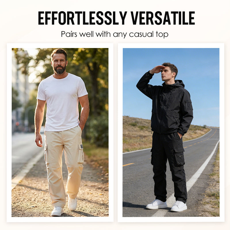 🥳Jetzt 50% reduziert!👖 Lässige Herren-Cargohose 🎒 Mit mehreren Taschen