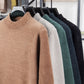 Herren-Pullover mit Rundhalsausschnitt und verdicktem Material