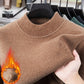 Herren-Pullover mit Rundhalsausschnitt und verdicktem Material