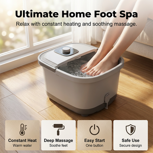 📢 📢 Großer Ausverkauf！！🔥Fussbad fussbadewanne,fußbad massagegerät wasser elektrisch mit massage,foot massager fusbad,Relief mit Heizung Blasen Vibration