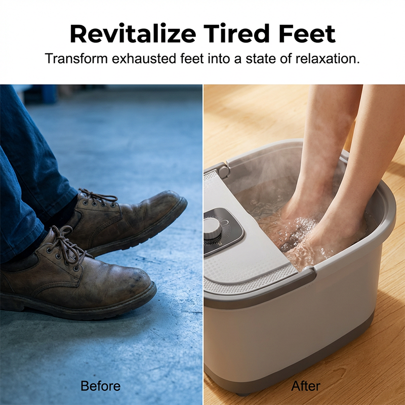 📢 📢 Großer Ausverkauf！！🔥Fussbad fussbadewanne,fußbad massagegerät wasser elektrisch mit massage,foot massager fusbad,Relief mit Heizung Blasen Vibration