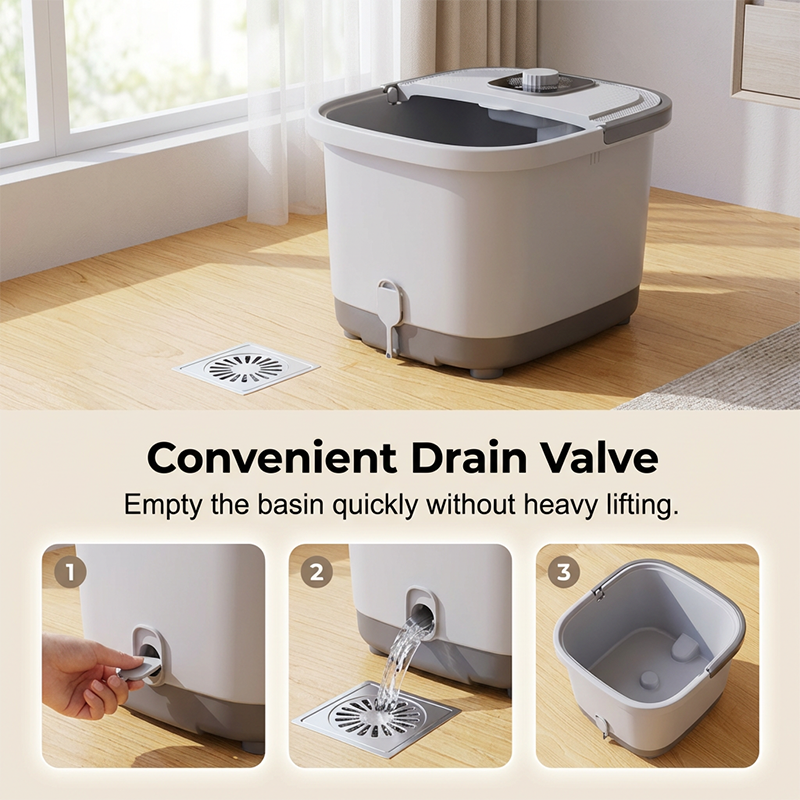 📢 📢 Großer Ausverkauf！！🔥Fussbad fussbadewanne,fußbad massagegerät wasser elektrisch mit massage,foot massager fusbad,Relief mit Heizung Blasen Vibration