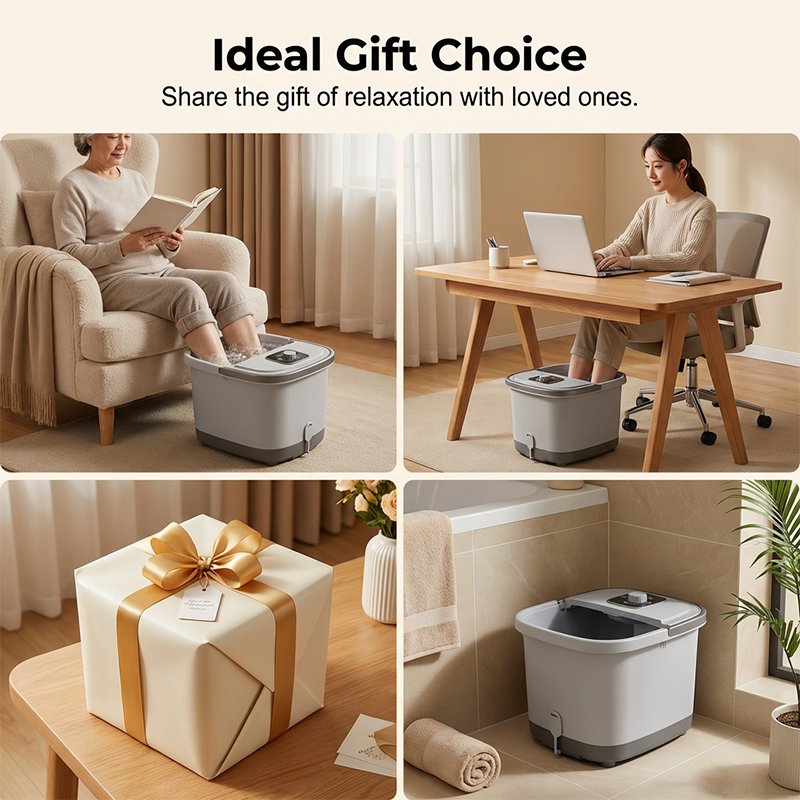 📢 📢 Großer Ausverkauf！！🔥Fussbad fussbadewanne,fußbad massagegerät wasser elektrisch mit massage,foot massager fusbad,Relief mit Heizung Blasen Vibration
