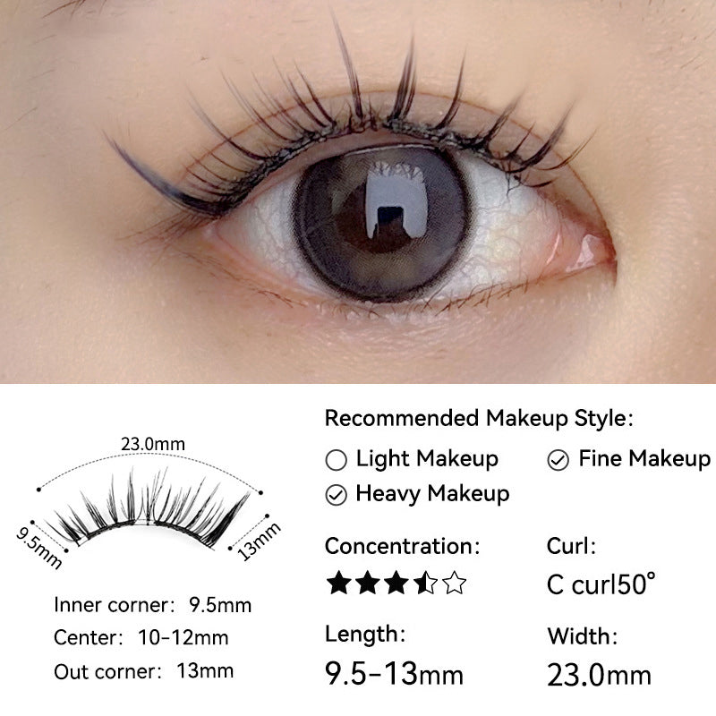 Natürlich weiche magnetische Wimpern