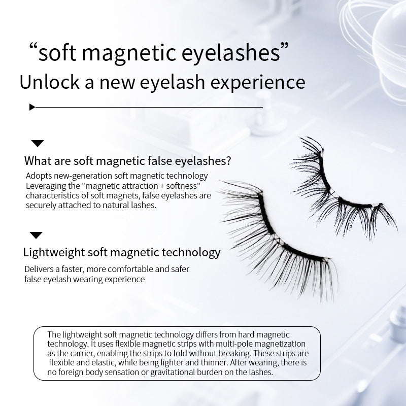 Natürlich weiche magnetische Wimpern