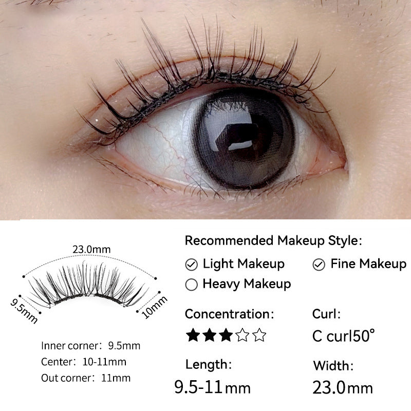 Natürlich weiche magnetische Wimpern