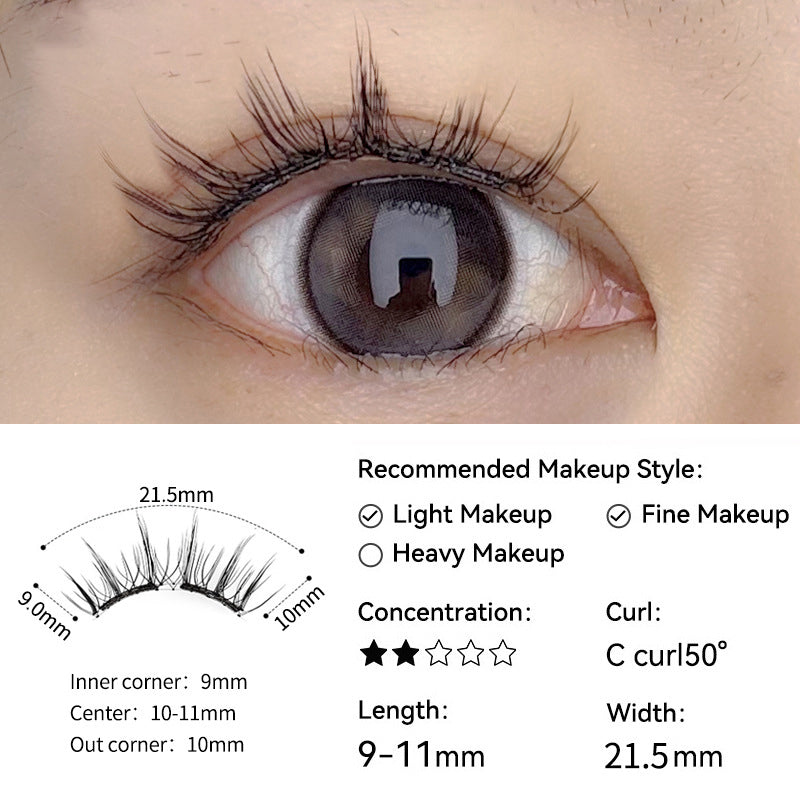 Natürlich weiche magnetische Wimpern