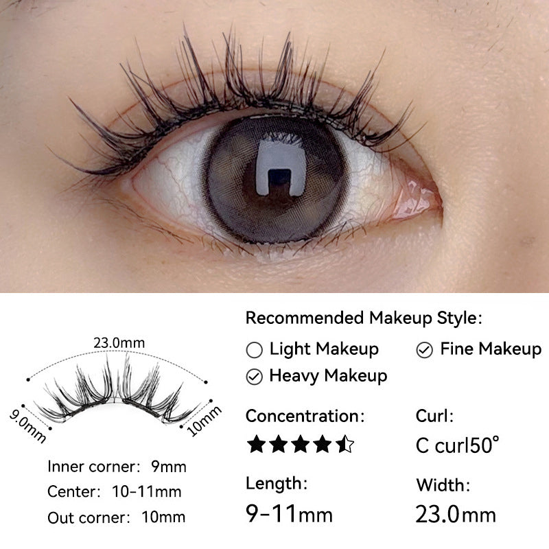 Natürlich weiche magnetische Wimpern