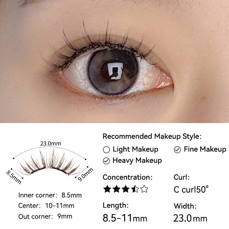 Natürlich weiche magnetische Wimpern