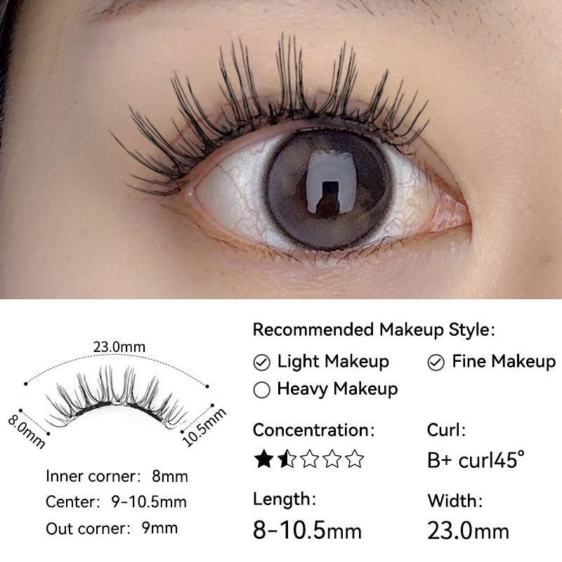 Natürlich weiche magnetische Wimpern