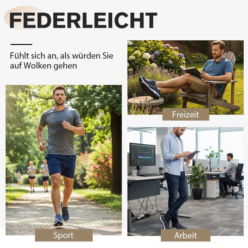 Ultrabequeme Slip-On-Walkingschuhe für Herren