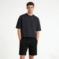 Herren-Sommer-Outdoor-Freizeit-Shorts fürs Fitnessstudio, schlichter Stil, figurbetont, einfarbig, bequem und stilvoll