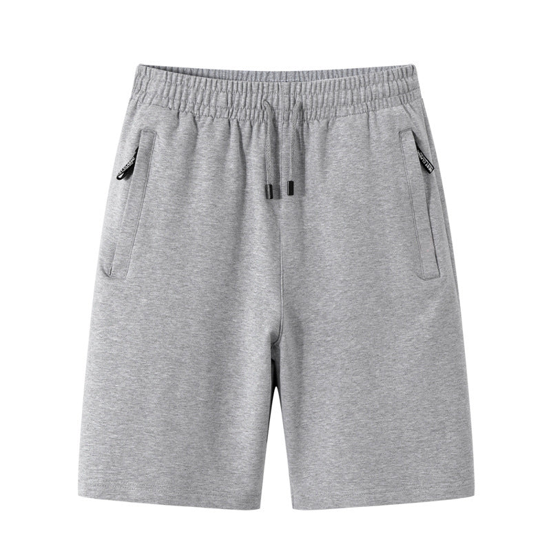 Herren-Sommer-Outdoor-Freizeit-Shorts fürs Fitnessstudio, schlichter Stil, figurbetont, einfarbig, bequem und stilvoll