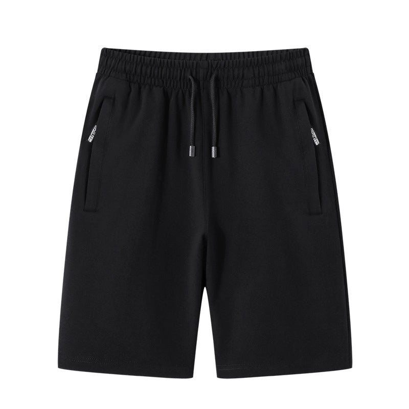 Herren-Sommer-Outdoor-Freizeit-Shorts fürs Fitnessstudio, schlichter Stil, figurbetont, einfarbig, bequem und stilvoll