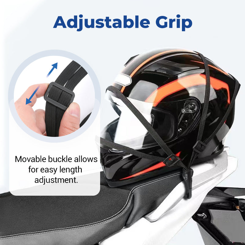 Universelles Gepäckseil für Motorradhelme mit 2 Haken