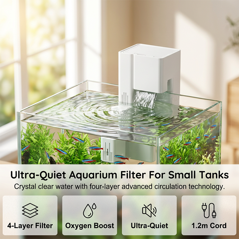 Extrem leiser Hänge-Aquarienfilter für die Rückseite