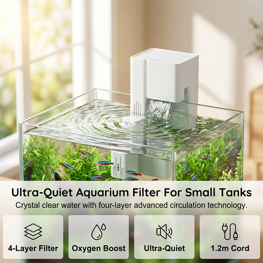 Extrem leiser Hänge-Aquarienfilter für die Rückseite