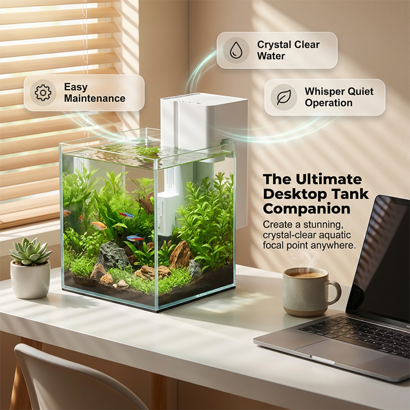 Extrem leiser Hänge-Aquarienfilter für die Rückseite