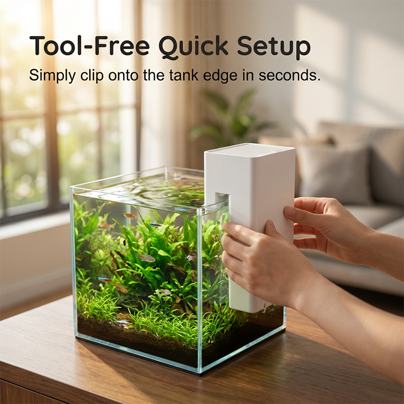 Extrem leiser Hänge-Aquarienfilter für die Rückseite