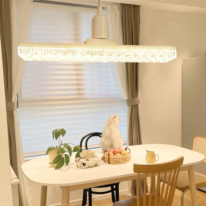 E27 LED Rechteckige Kristallleuchte