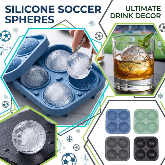 Silikon-Eiswürfelform in Fußballform