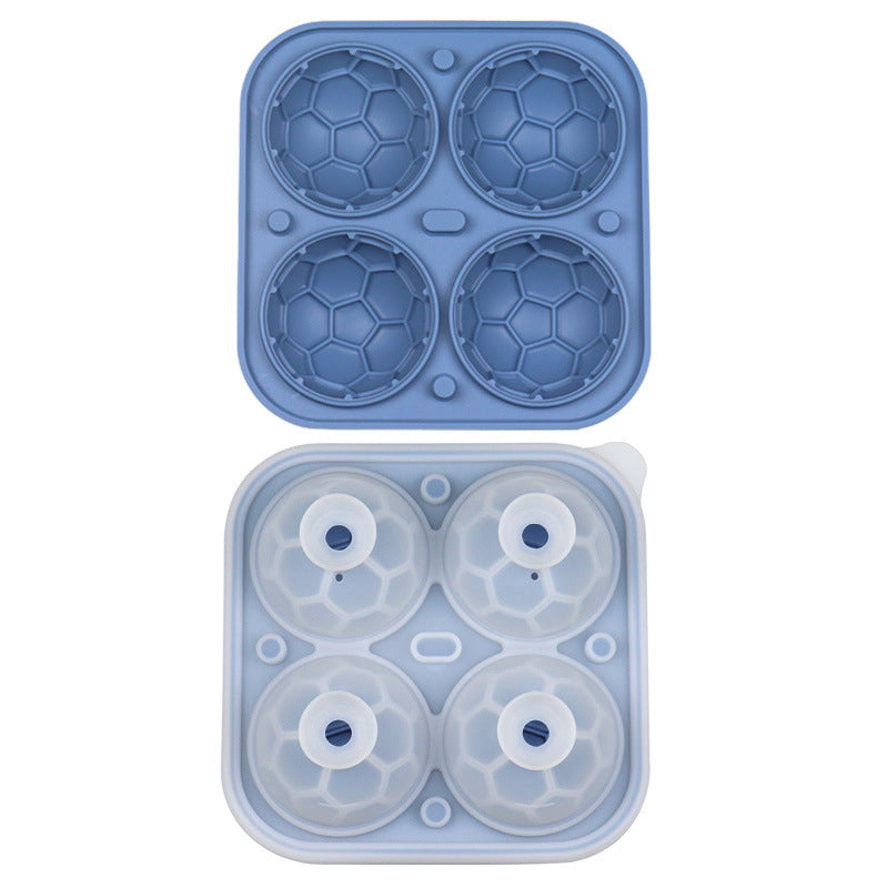 Silikon-Eiswürfelform in Fußballform
