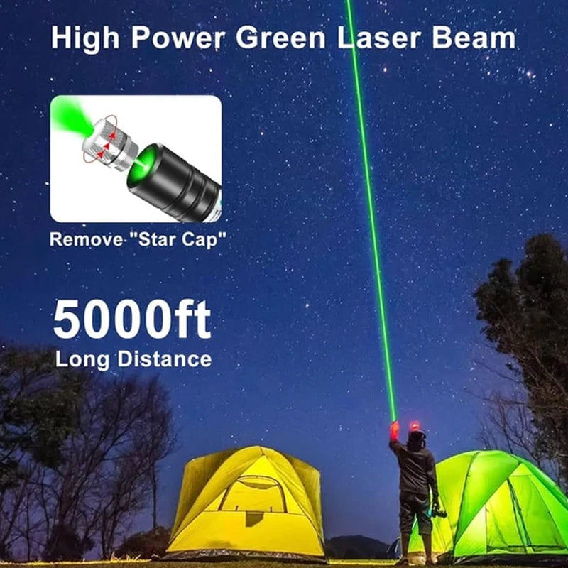 Einpunkt-Laserlicht in Rot und Grün