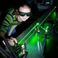 Einpunkt-Laserlicht in Rot und Grün